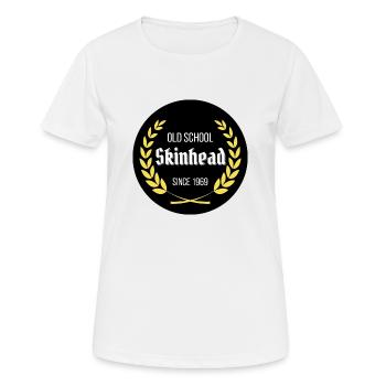 Old Union Skinhead seit 1969 - Frauen T-Shirt atmungsaktiv - Weiß - Vorne - AI Model Female 172 dark (172cm)