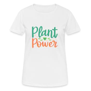 Kraft der Anlagen - Frauen T-Shirt atmungsaktiv - Weiß - Vorne - AI Model Female 172 dark (172cm)