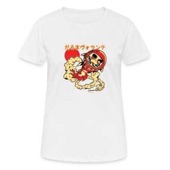Fliegende Daruma-Puppe - Frauen T-Shirt atmungsaktiv - Weiß - Vorne - AI Model Female 172 dark (172cm)