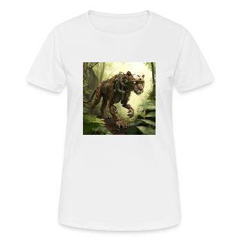 Panter - Frauen T-Shirt atmungsaktiv - Weiß - Vorne - AI Model Female 172 dark (172cm)