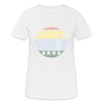 Gärtnerin, Gartenlady, Gummistiefel Prinzessin - Frauen T-Shirt atmungsaktiv - Weiß - Vorne - AI Model Female 172 dark (172cm)