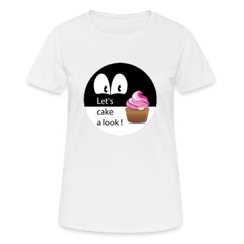 Cake a Look - T-shirt respirant Femme - blanc - Devant - AI Model Female 172 dark (172cm)