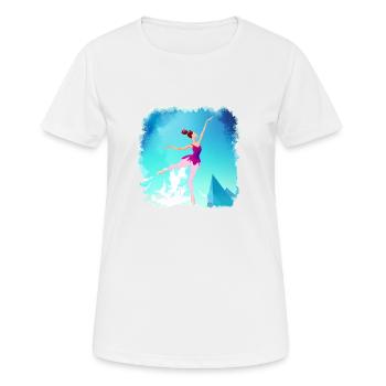 Ballett Tänzerin Ballerina Tanzkurs Geschenk Tanz - Frauen T-Shirt atmungsaktiv - Weiß - Vorne - AI Model Female 172 dark (172cm)