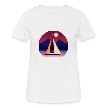 Sailing Sailing Ship Sailing Sailing Sailing Boat - Women's Breathable T-Shirt - white - Front - AI Model Female 172 dark (172cm)