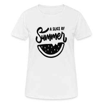 A Slice Of Summer - Frauen T-Shirt atmungsaktiv - Weiß - Vorne - AI Model Female 172 dark (172cm)