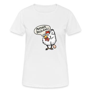 Mutter bukaaa!! - Frauen T-Shirt atmungsaktiv - Weiß - Vorne - AI Model Female 172 dark (172cm)