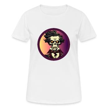 zombie beethoven - T-shirt respirant Femme - blanc - Devant - AI Model Female 172 dark (172cm)