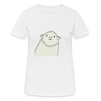 Blaaa sheep - Frauen T-Shirt atmungsaktiv - Weiß - Vorne - AI Model Female 172 dark (172cm)