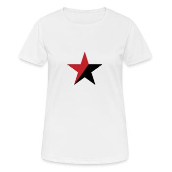 Anarchie - Frauen T-Shirt atmungsaktiv - Weiß - Vorne - AI Model Female 172 dark (172cm)