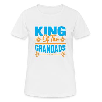 King of the Grandads - Women's Breathable T-Shirt - white - Front - AI Model Female 172 dark (172cm)
