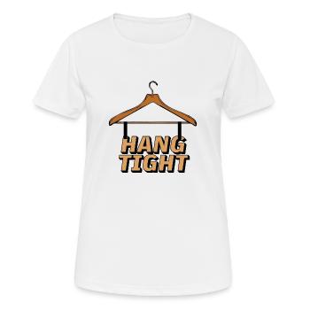 S’en tenir aux cintres - T-shirt respirant Femme - blanc - Devant - AI Model Female 172 dark (172cm)