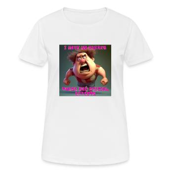 Je n’ai pas de bizarreries - ce sont des effets spéciaux - T-shirt respirant Femme - blanc - Devant - AI Model Female 172 dark (172cm)