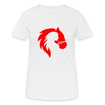 Illusion d’optique art psychédéliques formes rétro - T-shirt respirant Femme - blanc - Devant - AI Model Female 172 dark (172cm)