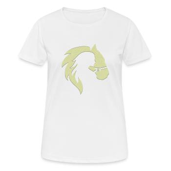 Illusion d’optique art psychédéliques formes rétro - T-shirt respirant Femme - blanc - Devant - AI Model Female 172 dark (172cm)