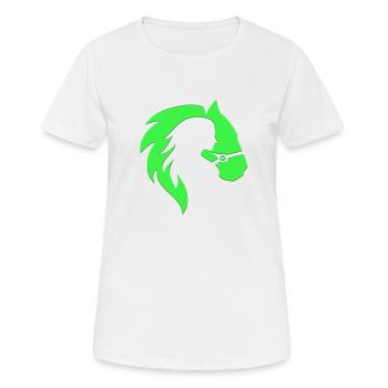 Illusion d’optique art psychédéliques formes rétro - T-shirt respirant Femme - blanc - Devant - AI Model Female 172 dark (172cm)