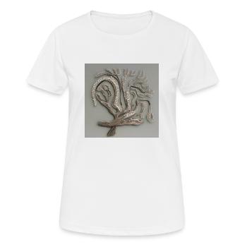 Alter blühender Baum - Frauen T-Shirt atmungsaktiv - Weiß - Vorne - AI Model Female 172 dark (172cm)