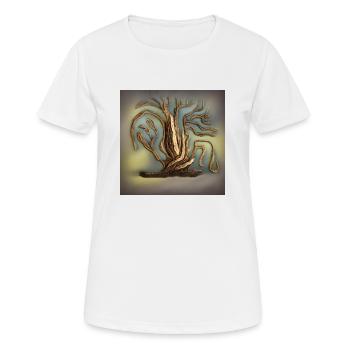 Bel arbre ancien - T-shirt respirant Femme - blanc - Devant - AI Model Female 172 dark (172cm)