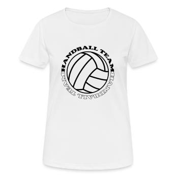 Handball Team 1 - Women's Breathable T-Shirt - white - Front - AI Model Female 172 dark (172cm)