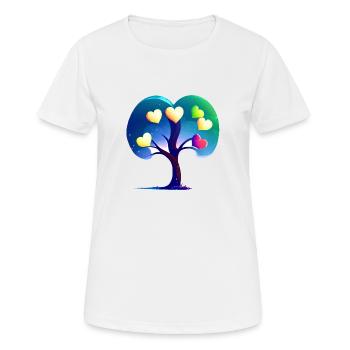 Valentinstag Muttertag Hochzeit Liebe Verlobung - Frauen T-Shirt atmungsaktiv - Weiß - Vorne - AI Model Female 172 dark (172cm)