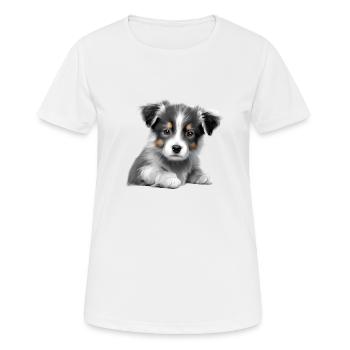 Chiens Propriétaires de chiens Bergers allemands Propriétaires de chiens Propriétaires de chiens - T-shirt respirant Femme - blanc - Devant - AI Model Female 172 dark (172cm)