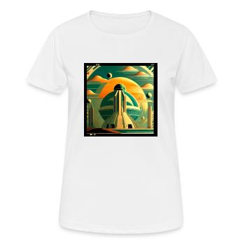 Alternatives Universum - Frauen T-Shirt atmungsaktiv - Weiß - Vorne - AI Model Female 172 dark (172cm)