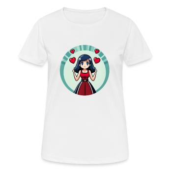 Playful Pop Culture - Women's Breathable T-Shirt - white - Front - AI Model Female 172 dark (172cm)