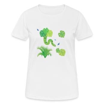 La fièvre de la jungle - T-shirt respirant Femme - blanc - Devant - AI Model Female 172 dark (172cm)