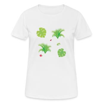 digital vector illustration - Women's Breathable T-Shirt - white - Front - AI Model Female 172 dark (172cm)