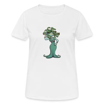 Medusa - Women's Breathable T-Shirt - white - Front - AI Model Female 172 dark (172cm)