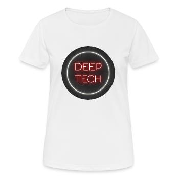 DEEP TECH - Women's Breathable T-Shirt - white - Front - AI Model Female 172 dark (172cm)