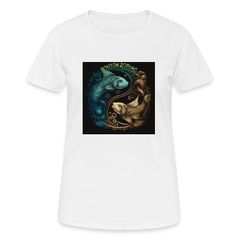 ZODIAC POISSON - T-shirt respirant Femme - blanc - Devant - AI Model Female 172 dark (172cm)