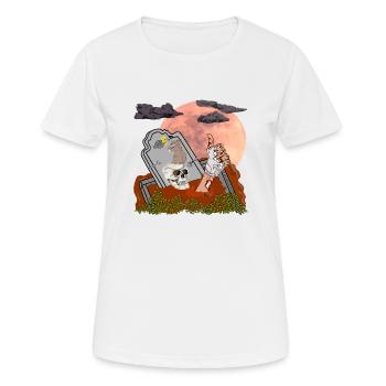 Grab Hand OK Cybus Zombie Ratte Mond Undead lustig - Frauen T-Shirt atmungsaktiv - Weiß - Vorne - AI Model Female 172 dark (172cm)