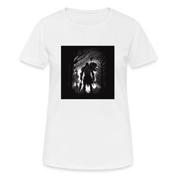 Guerriers de l’ombre - T-shirt respirant Femme - blanc - Devant - AI Model Female 172 dark (172cm)