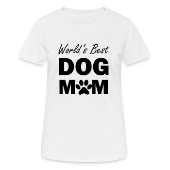 Dog Hund - Frauen T-Shirt atmungsaktiv - Weiß - Vorne - AI Model Female 172 dark (172cm)