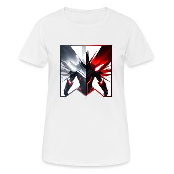 Das Gute mit dem Schlechten nehmen - Frauen T-Shirt atmungsaktiv - Weiß - Vorne - AI Model Female 172 dark (172cm)