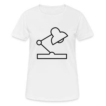 schreibtischlampe - Frauen T-Shirt atmungsaktiv - Weiß - Vorne - AI Model Female 172 dark (172cm)