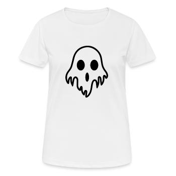 Geist Geister Geisterstunde Halloween - Frauen T-Shirt atmungsaktiv - Weiß - Vorne - AI Model Female 172 dark (172cm)