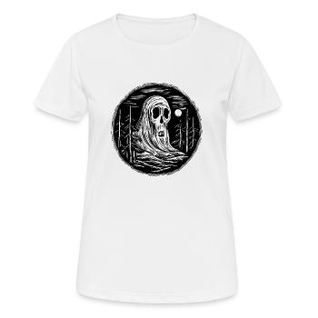 Geist Geister Geisterstunde Halloween - Frauen T-Shirt atmungsaktiv - Weiß - Vorne - AI Model Female 172 dark (172cm)