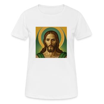 Jesus Christ - Women's Breathable T-Shirt - white - Front - AI Model Female 172 dark (172cm)