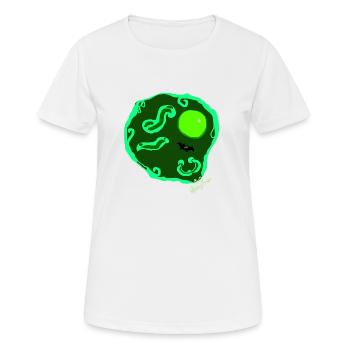 Œuf au plat par Isabel B. - T-shirt respirant Femme - blanc - Devant - AI Model Female 172 dark (172cm)