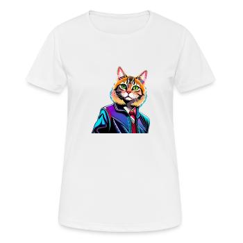 Méchant - T-shirt respirant Femme - blanc - Devant - AI Model Female 172 dark (172cm)