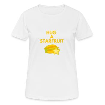 HUG A STARFRUIT - Women's Breathable T-Shirt - white - Front - AI Model Female 172 dark (172cm)
