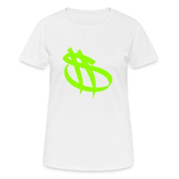 Dollarzeichen - Frauen T-Shirt atmungsaktiv - Weiß - Vorne - AI Model Female 172 dark (172cm)