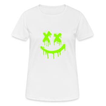 Smile - Frauen T-Shirt atmungsaktiv - Weiß - Vorne - AI Model Female 172 dark (172cm)