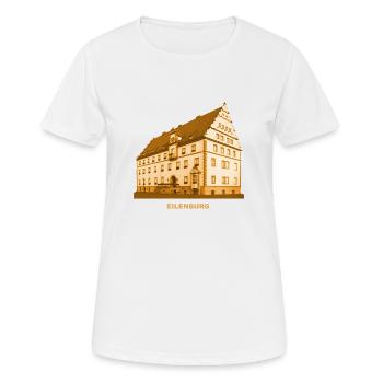 Eilenburg City Hall Saxony Düben Heath Mulde - Women's Breathable T-Shirt - white - Front - AI Model Female 172 dark (172cm)