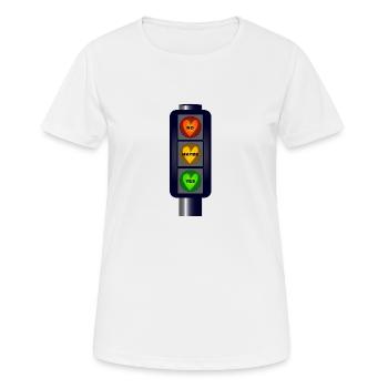 Yes No Maybe Traffic Lights - Women's Breathable T-Shirt - white - Front - AI Model Female 172 dark (172cm)