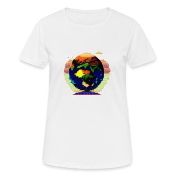 The Earth in all its states - Women's Breathable T-Shirt - white - Front - AI Model Female 172 dark (172cm)