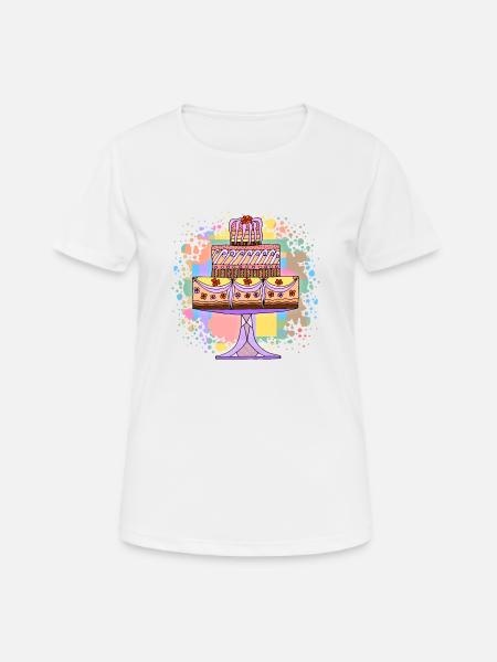 Cake - Women's Breathable T-Shirt - white