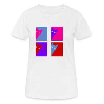 Retro chat - Women's Breathable T-Shirt - white - Front - AI Model Female 172 dark (172cm)