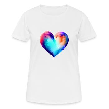 Valentinstag Liebe Verlobung Muttertag Hochzeit - Frauen T-Shirt atmungsaktiv - Weiß - Vorne - AI Model Female 172 dark (172cm)